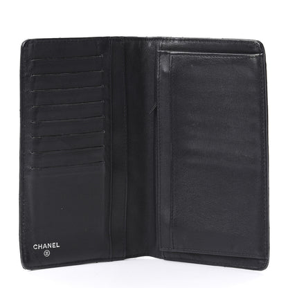 Chanel Patent Quilted Brilliant Yen Wallet Black 5 of 10