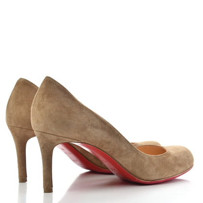 Christian Louboutin Veau Velours Simple 70 Pumps 39 Cappuccino 4 of 10