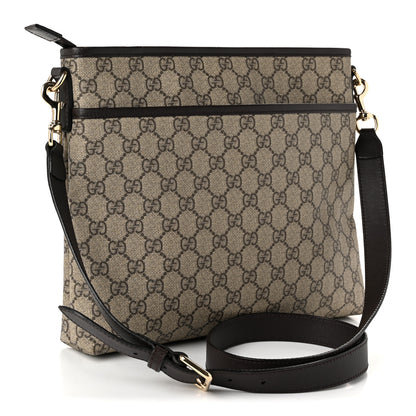Gucci GG Plus Monogram Medium Flat Messenger Bag Dark Brown 3 of 10