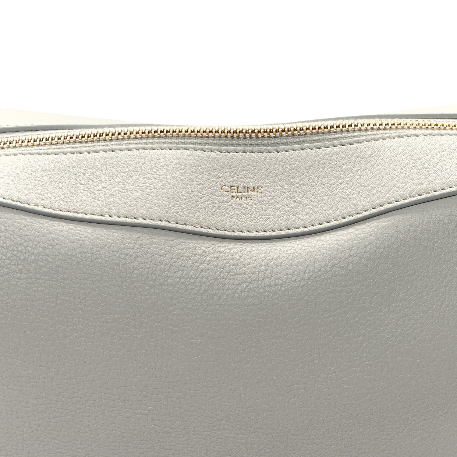 Celine Supple Calfskin Medium Romy Shoulder Bag Rice 8 of 10