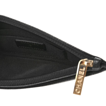 Chanel Caviar CC Classic Zip Pouch Black 5 of 9