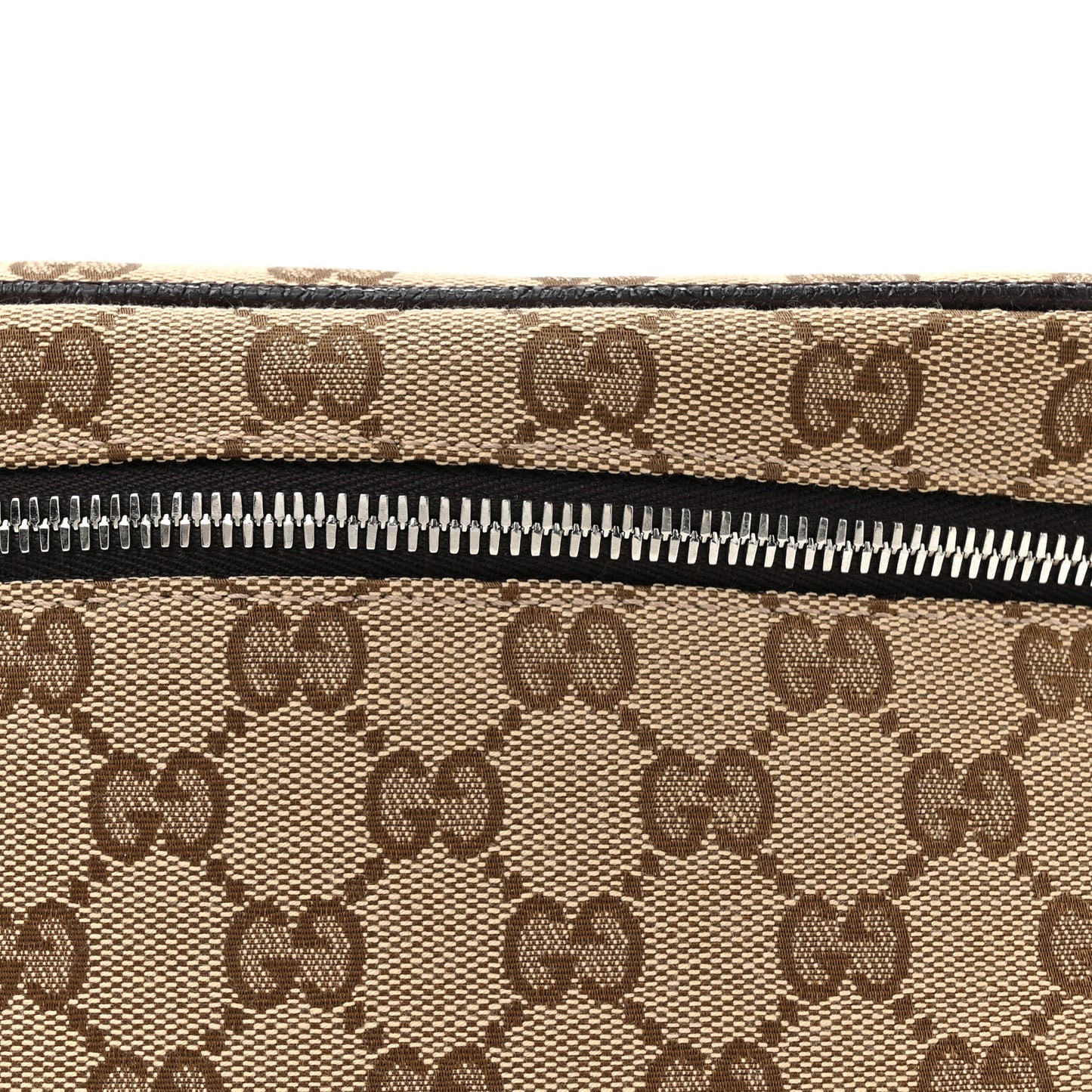 Monogram Dollar Calfskin Waist Pouch Beige Ebony Testa di Moro Marrone Scuro