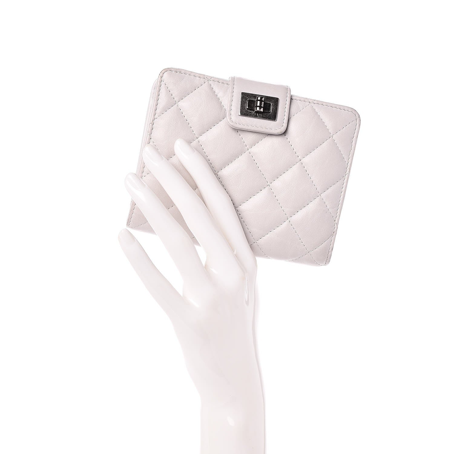 Chanel Calfskin Reissue Compact Wallet Grey 2 of 10