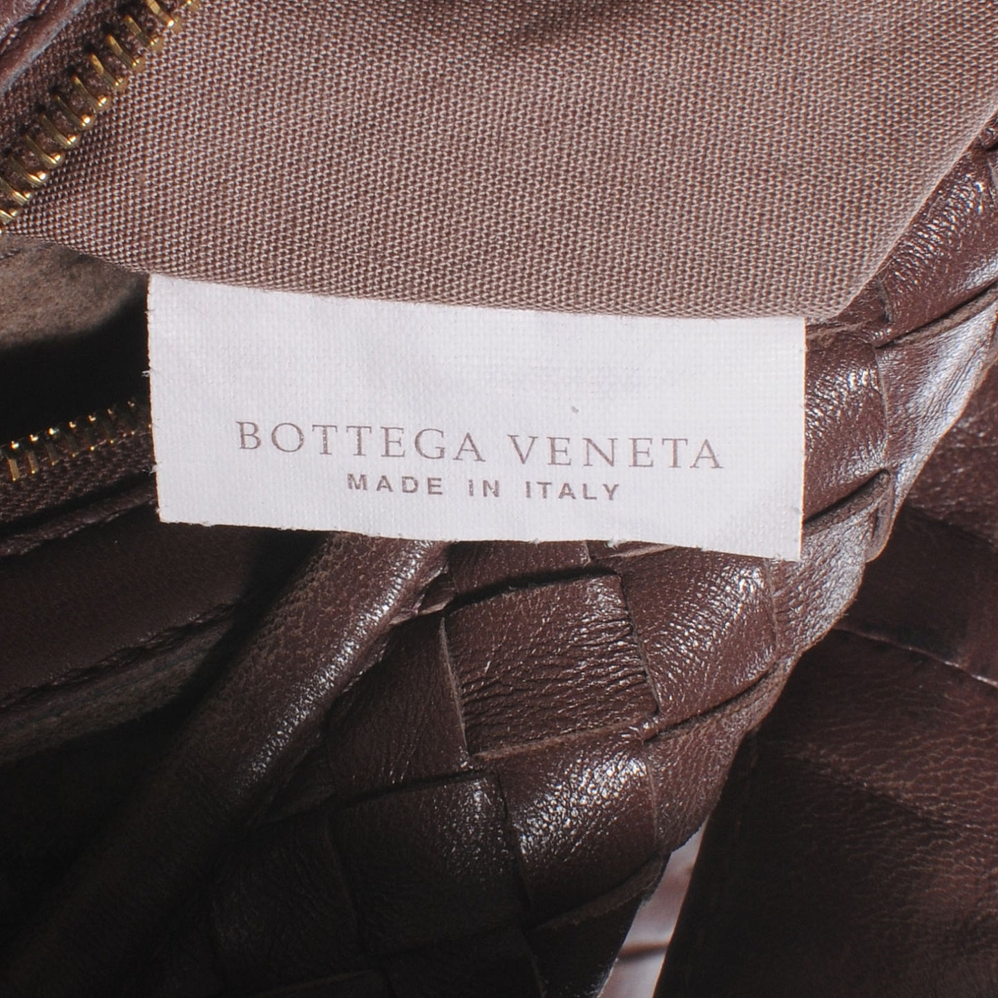 Nappa Intrecciato Large Veneta Hobo Truffle