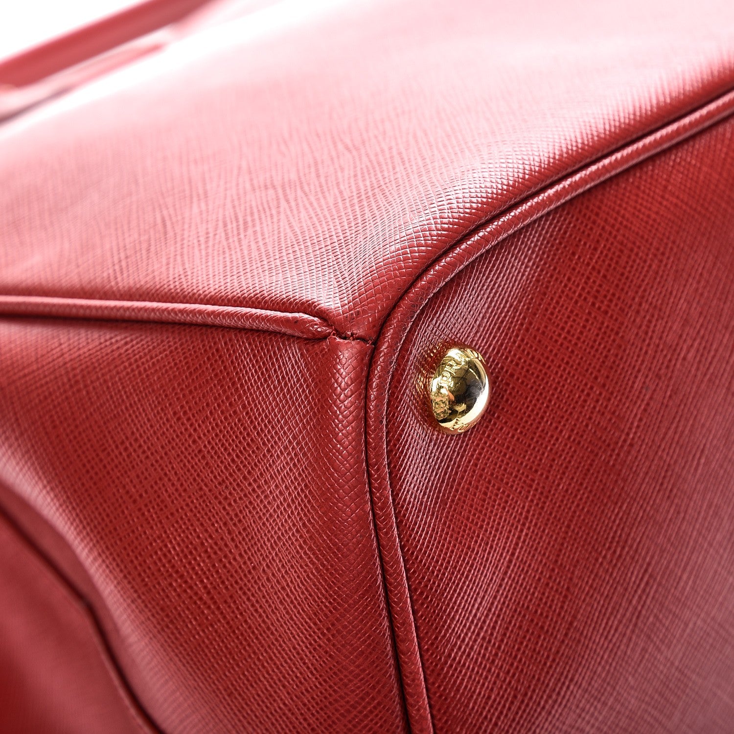 Prada Saffiano Large Galleria Double Zip Tote Fuoco 11 of 12