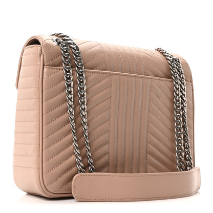 Prada Soft Calfskin Impunture Diagramme Chain Crossbody Bag Cipria 4 of 10