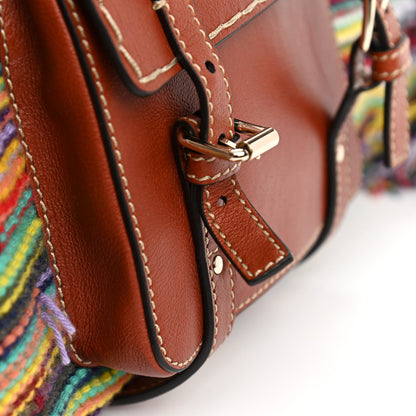 Chloe Calfskin Cashmere Knit Fringe Medium Edith Tote Multicolor 12 of 12