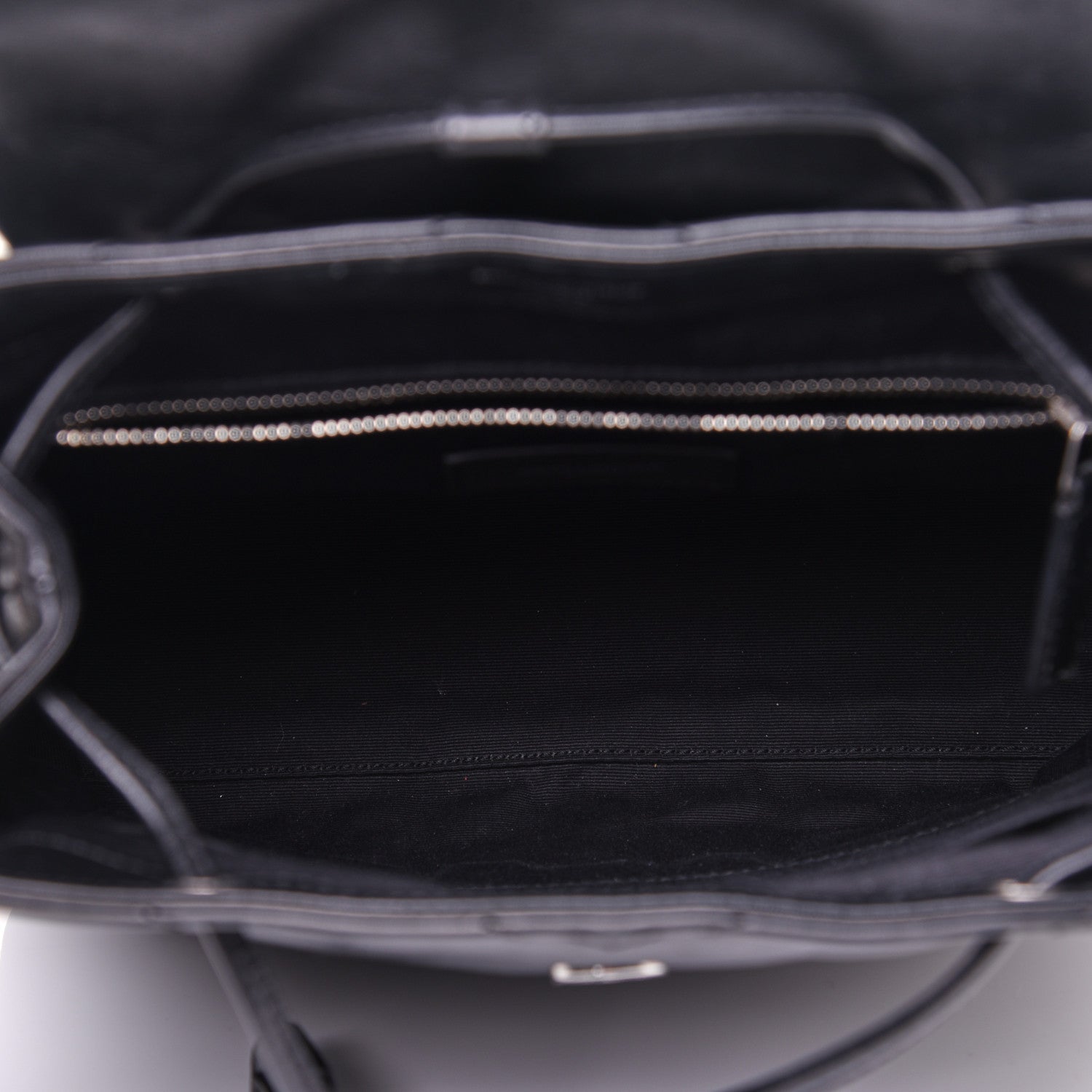 Saint Laurent Calfskin Y Quilted Monogram Small Loulou Backpack Black 4 of 12