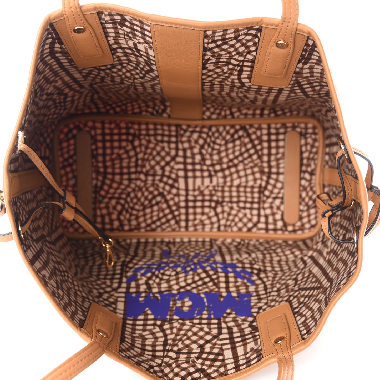 Visetos Medium Liz Reversible Shopper Tote Cognac