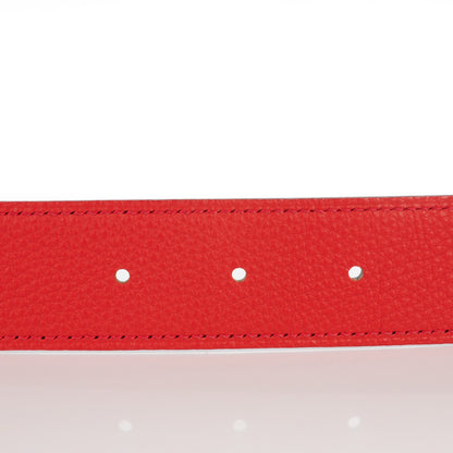 Hermes Box Togo 32mm Belt Strap 95 Black Vermillion 4 of 7