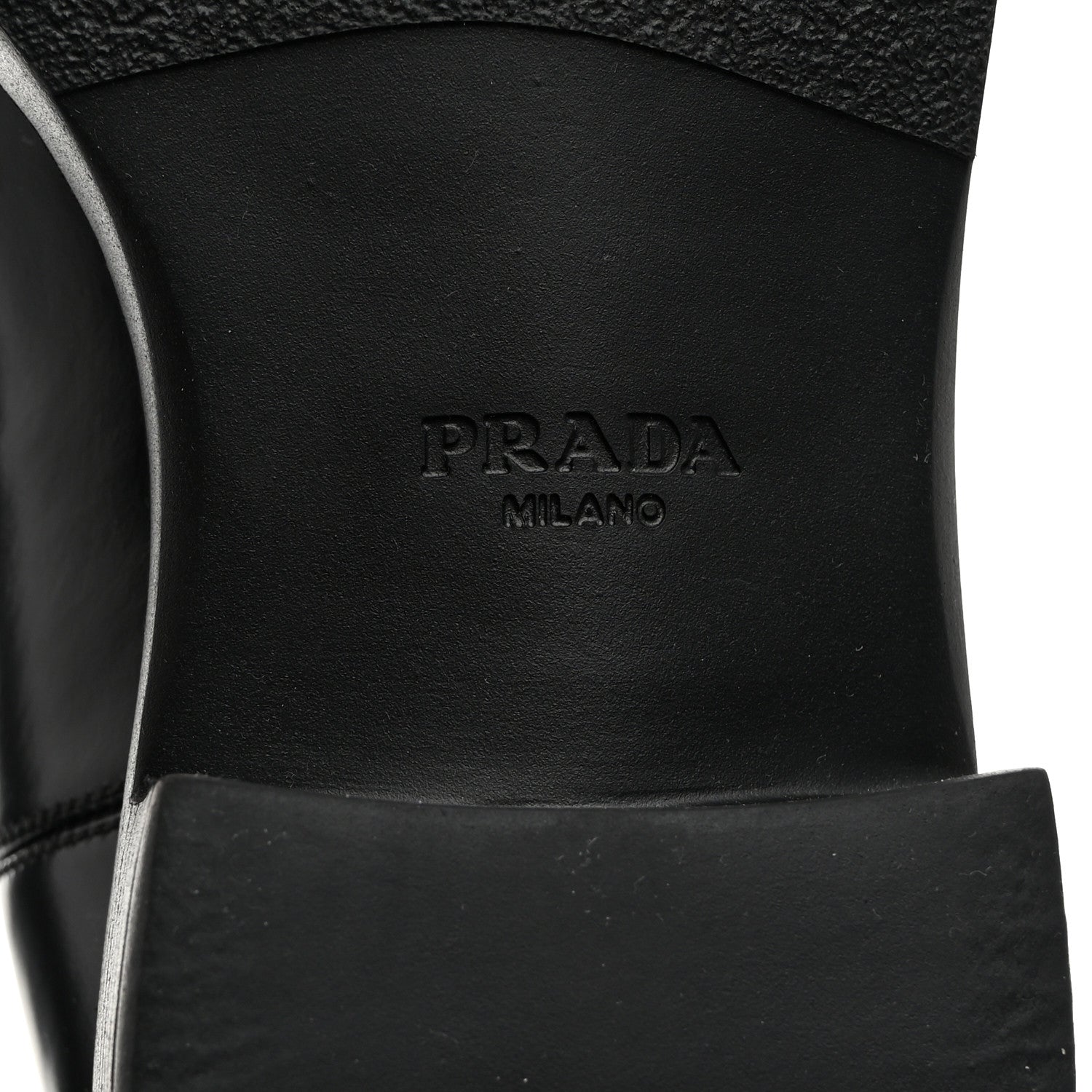Prada Spazzolato Metal Triangle Logo 50mm Chelsea Boots 38 Black 6 of 8