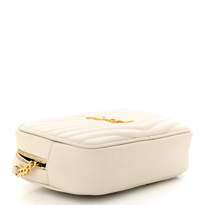 Saint Laurent Grain De Poudre Matelasse Monogram Mini Lou Camera Bag Crema Soft 4 of 11