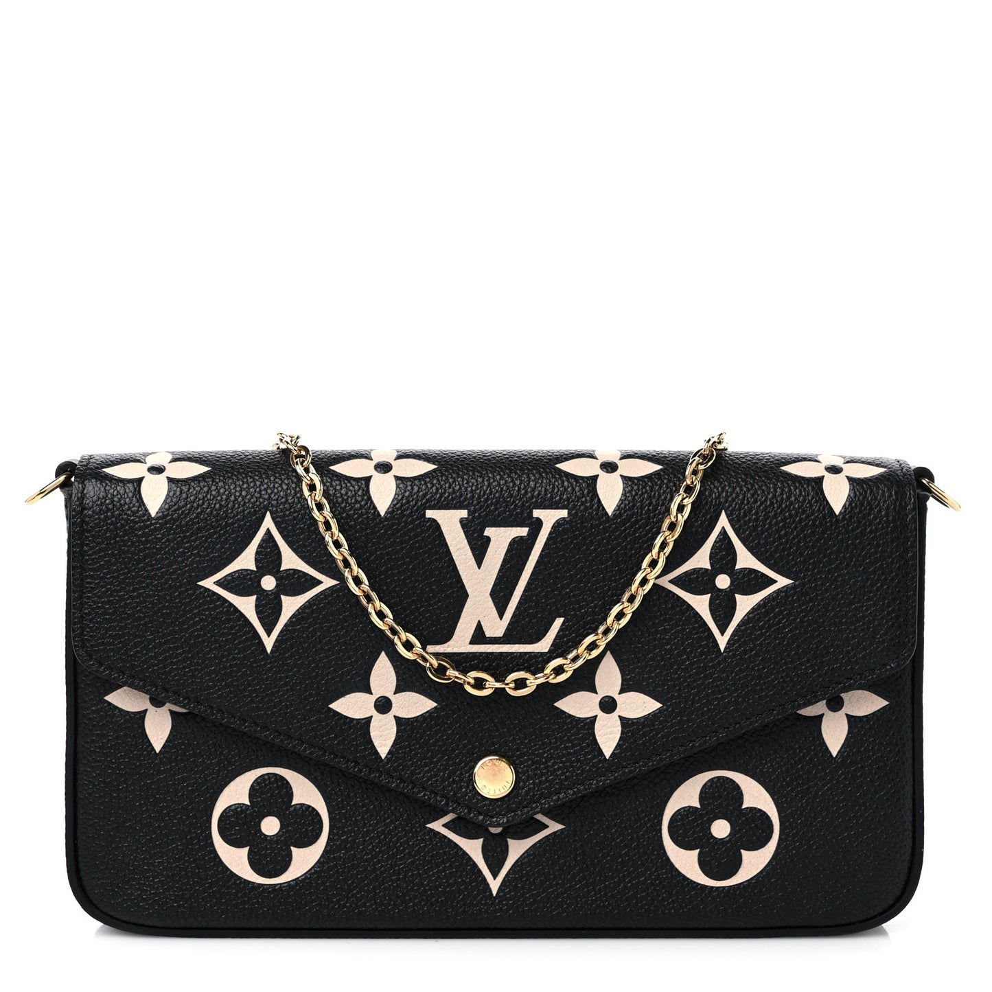 Empreinte Monogram Giant Felicie Pochette Black Beige