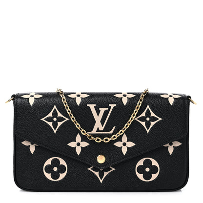 Louis Vuitton Empreinte Monogram Giant Felicie Pochette Black Beige 3 of 9