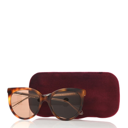 Gucci Colorblock Acetate Cat Eye GG0565S Sunglasses Havana 7 of 7