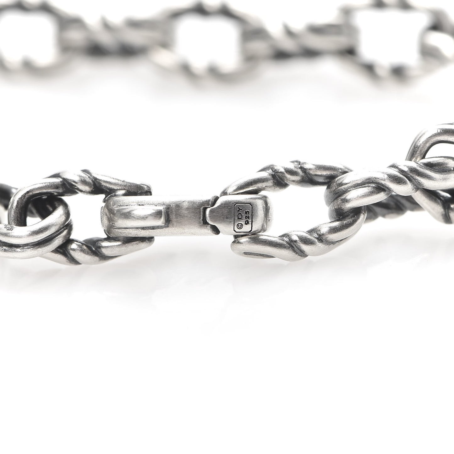 Sterling Silver 8mm Twist Link Chain Bracelet