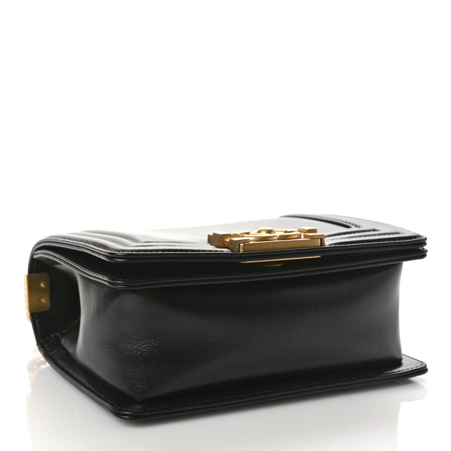 Calfskin Mini Boy Flap Black