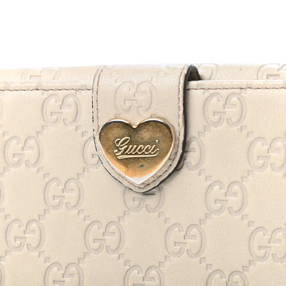Gucci Guccissima Heart Continental Wallet Off White 11 of 11