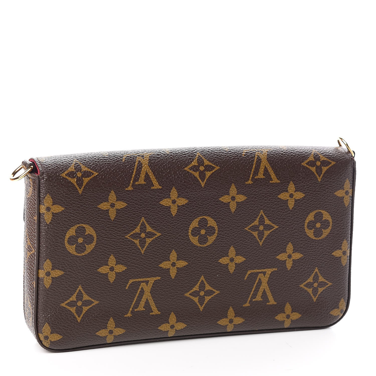 Louis Vuitton Monogram Pochette Felicie Chain Wallet Fuchsia 3 of 8