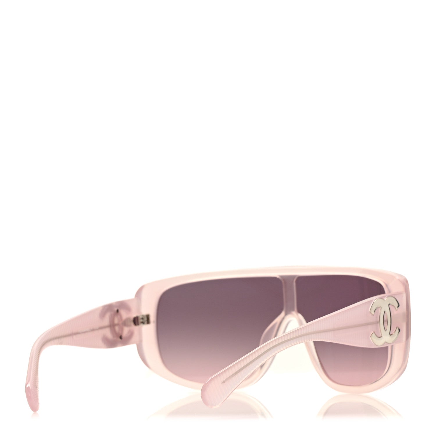 Chanel Acetate Shield Sunglasses 5495 Light Pink 4 of 8
