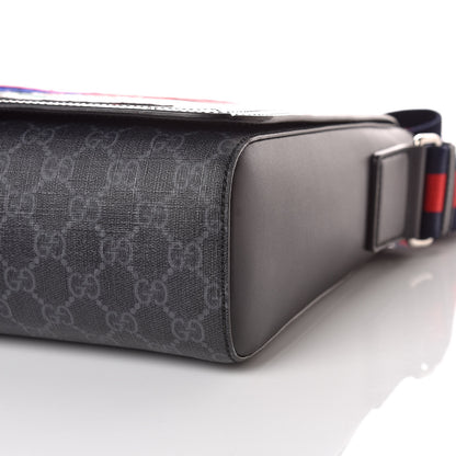 Gucci GG Supreme Monogram Night Courrier Flap Messenger Black Multicolor 6 of 12