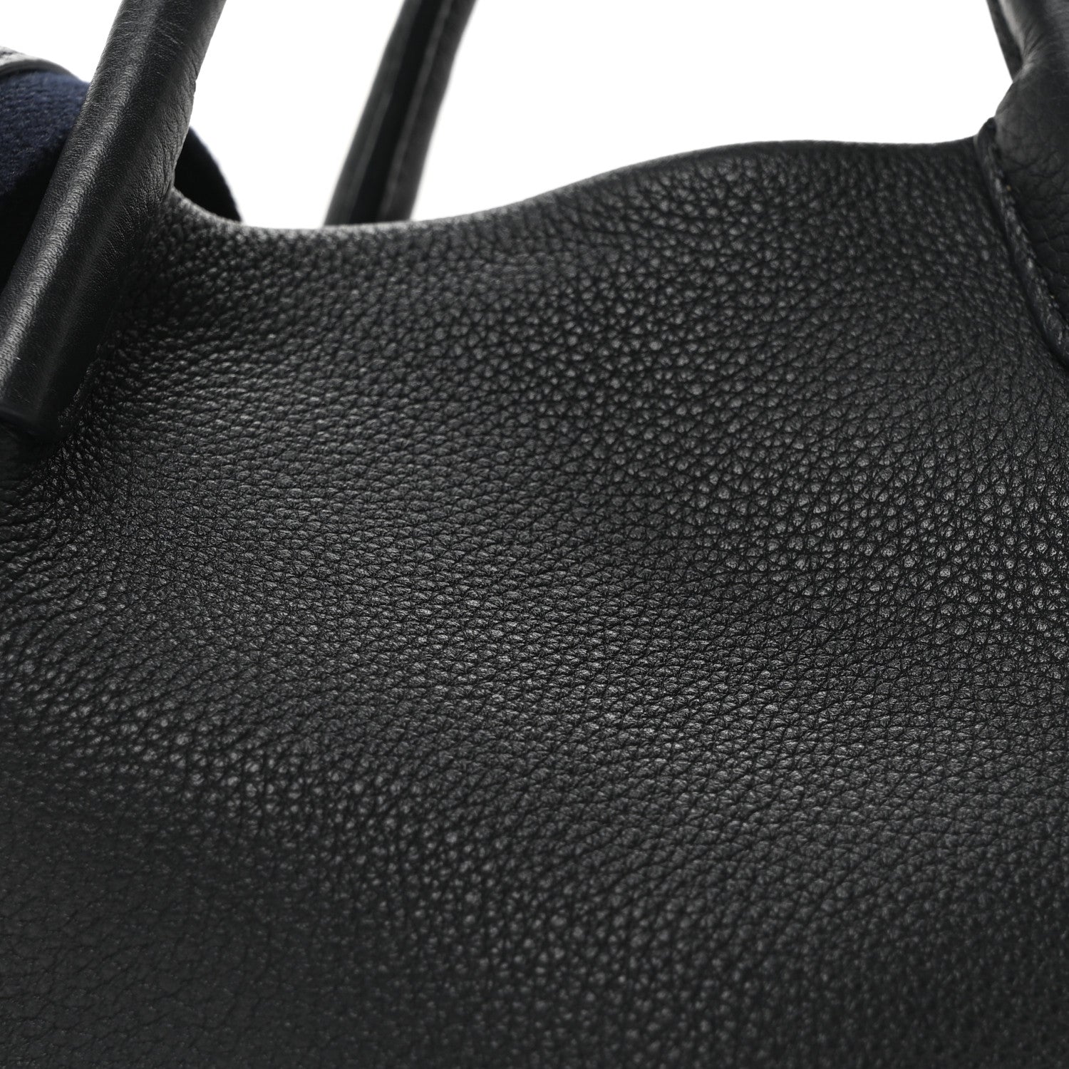 Loro Piana Grained Calfskin Micro Bale Bag Navy Blue 7 of 9