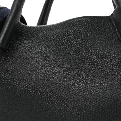Loro Piana Grained Calfskin Micro Bale Bag Navy Blue 7 of 9