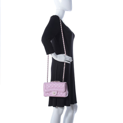 Chanel Lambskin Quilted Mini Mademoiselle Chic Flap Pink 2 of 11