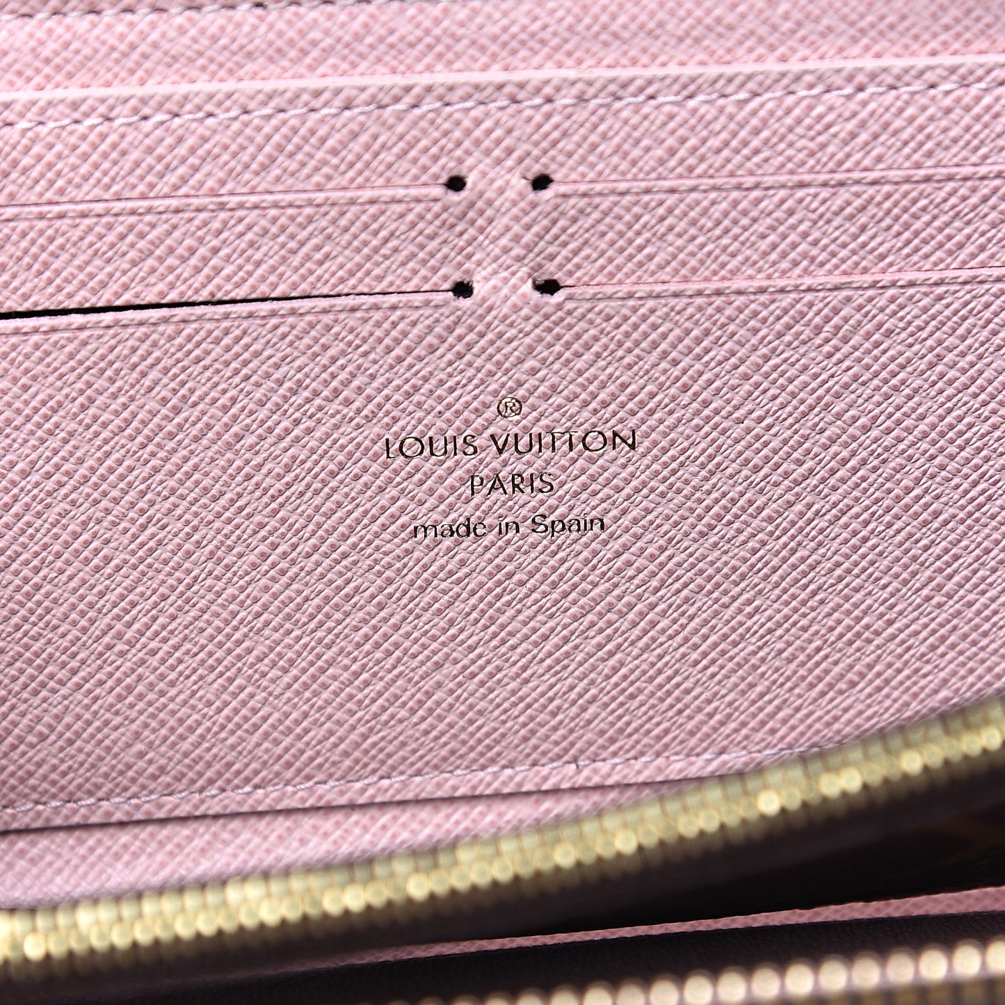 Monogram Clemence Wallet Rose Ballerine