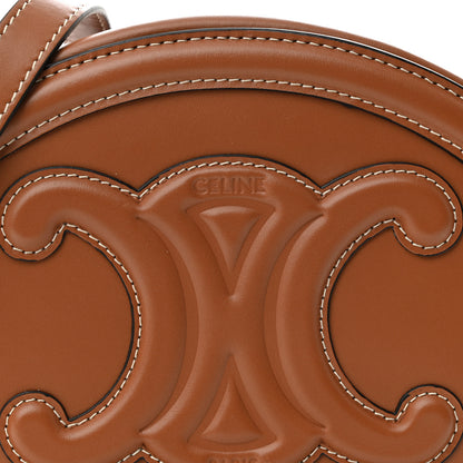 Celine Smooth Calfskin Cuir Triomphe Oval Bag Tan 8 of 10