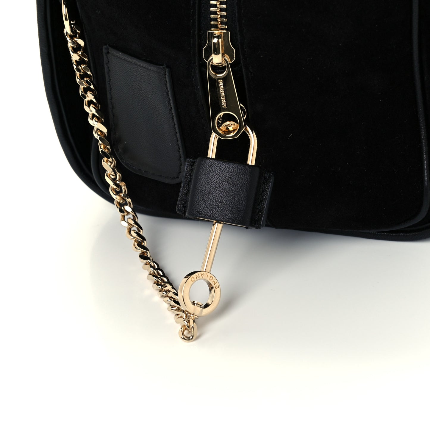 Lambskin Suede Quilted Small Double Cube Bag Black