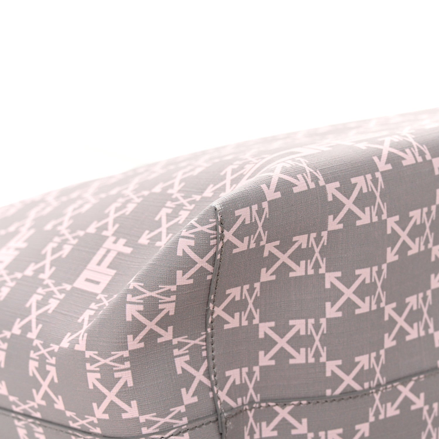 Off-White Coated Canvas Arrow Print Day Off Tote Bag White 13 of 14