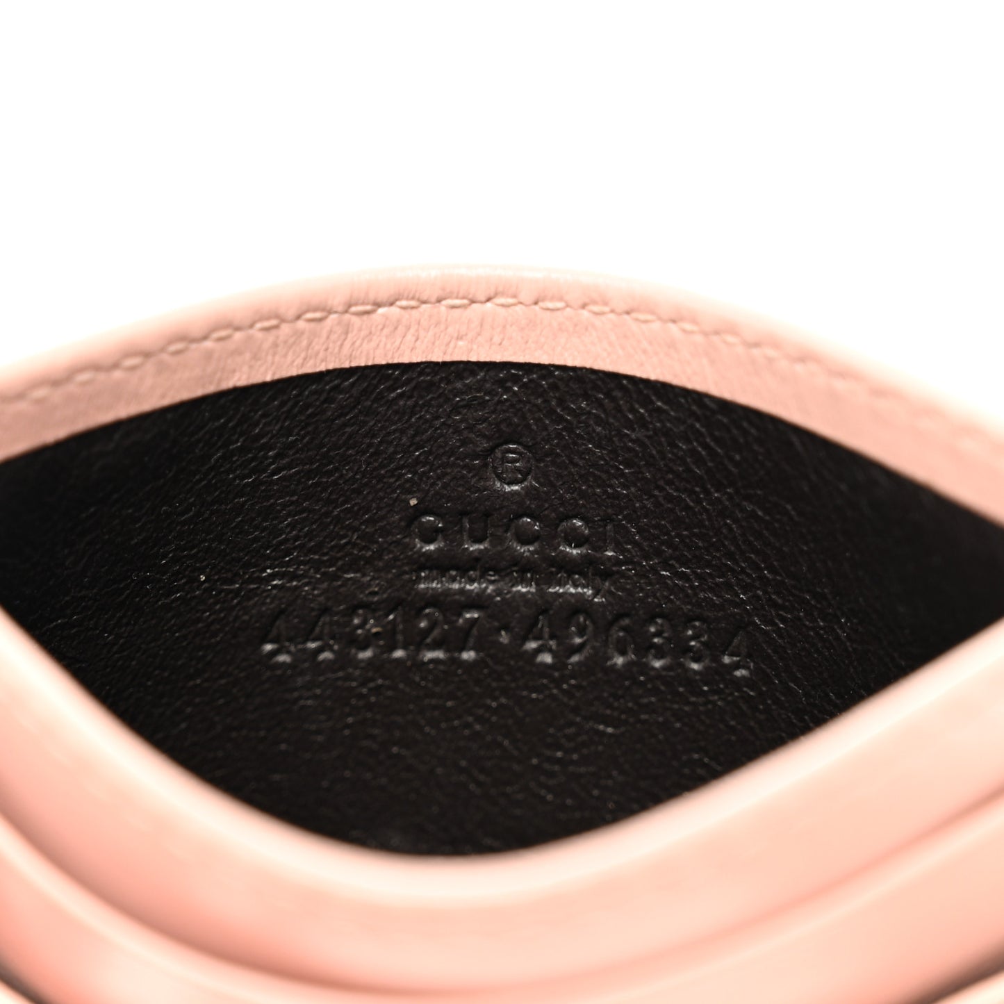 Calfskin Matelasse GG Marmont Card Holder Perfect Pink