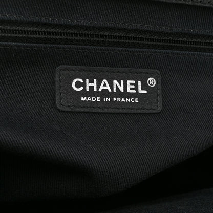 Chanel Caviar Quilted CC Timeless Soft Tote Black 6 of 10