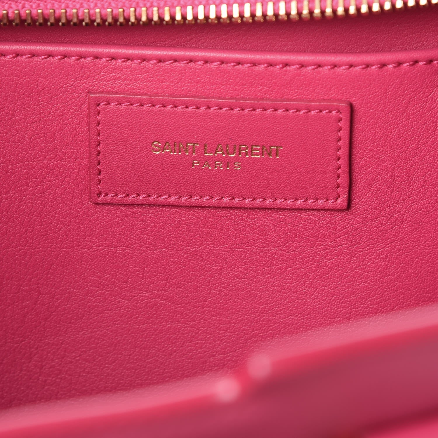 Saint Laurent Calfskin Small Classic Y Cabas Fuchsia 7 of 15