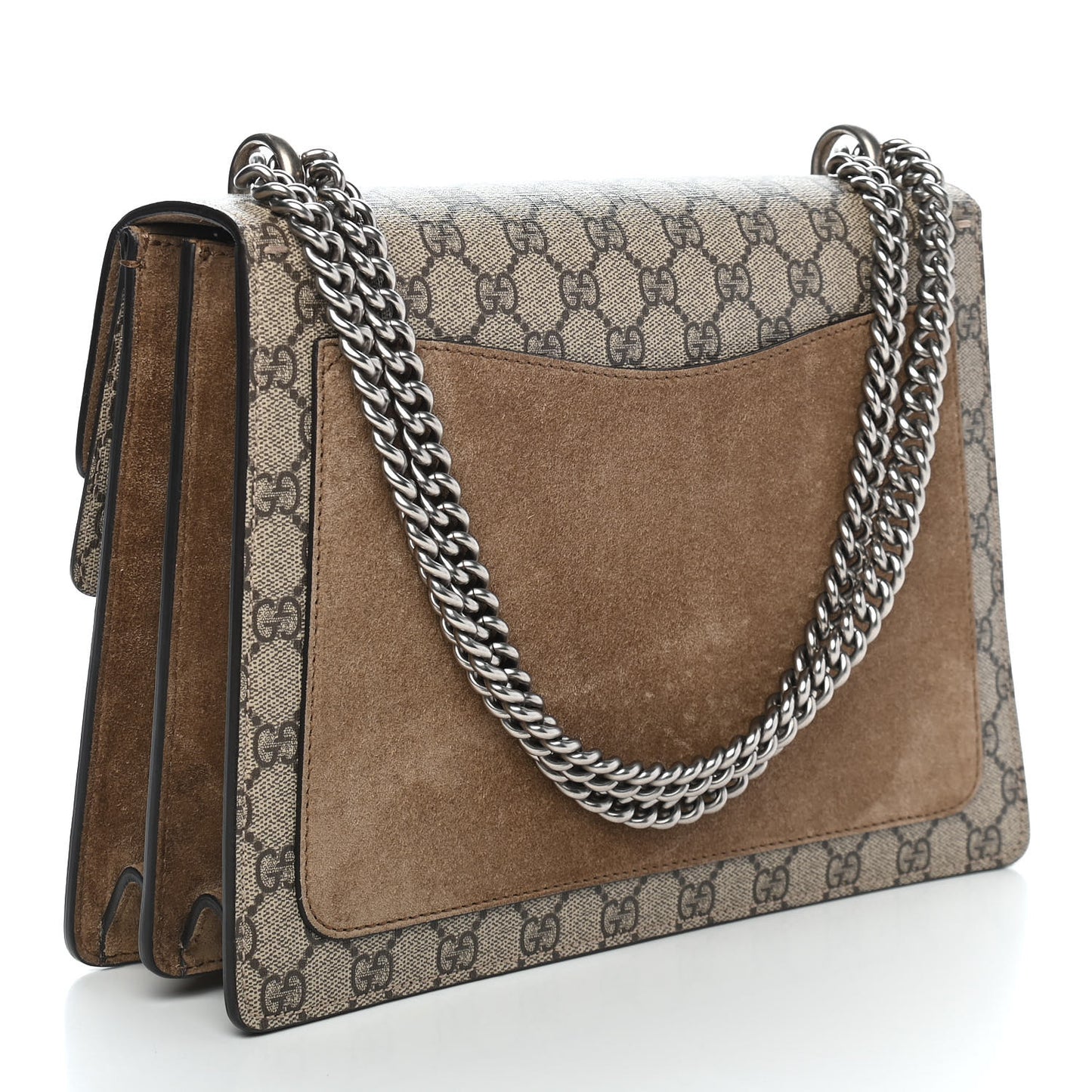 GG Supreme Monogram Medium Dionysus Shoulder Bag Taupe