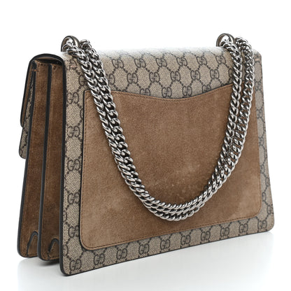 Gucci GG Supreme Monogram Medium Dionysus Shoulder Bag Taupe 3 of 11