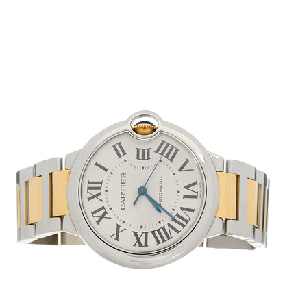 Cartier Stainless Steel 18K Yellow Gold 36mm Ballon Bleu De Cartier Automatic Watch 2 of 4