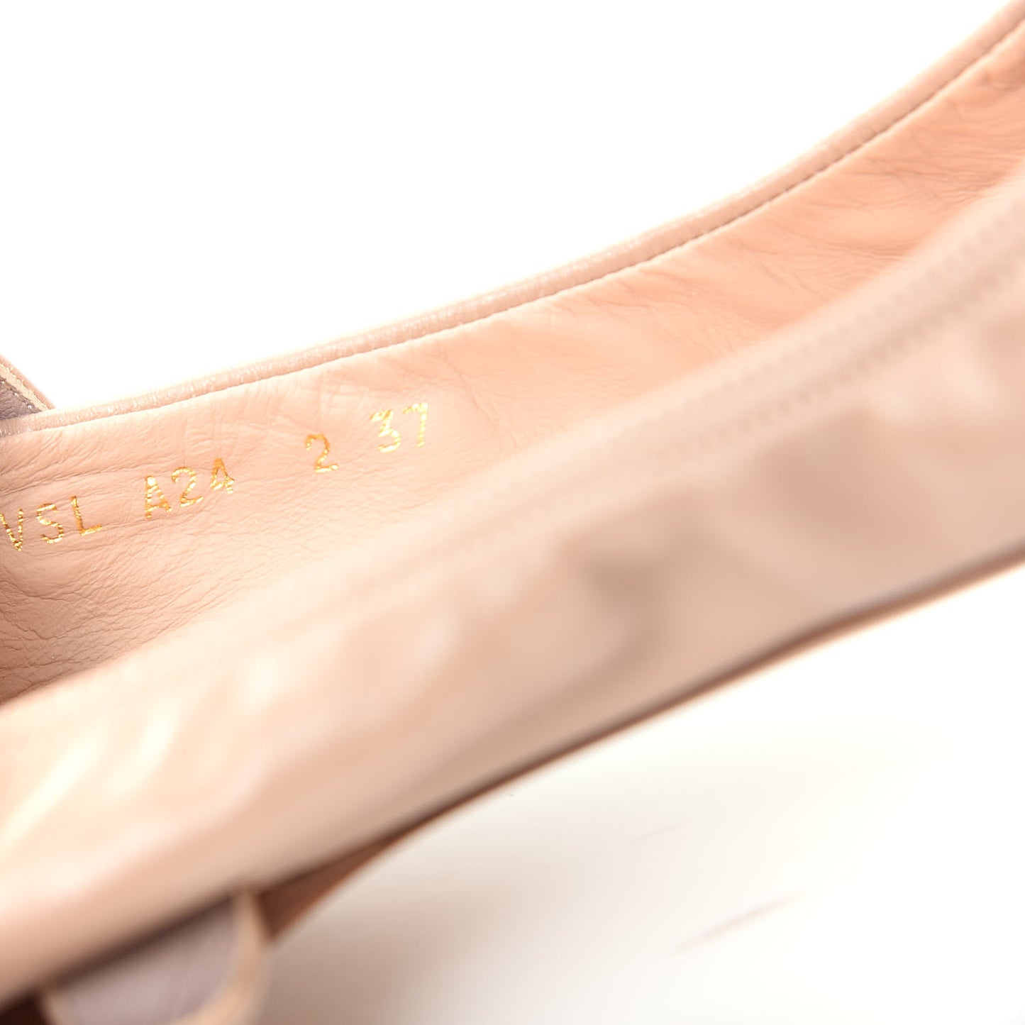 Nappa Love Latch Ballerina Flats 37 Poudre
