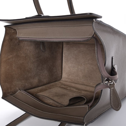 Celine Drummed Calfskin Mini Luggage Souris 5 of 7