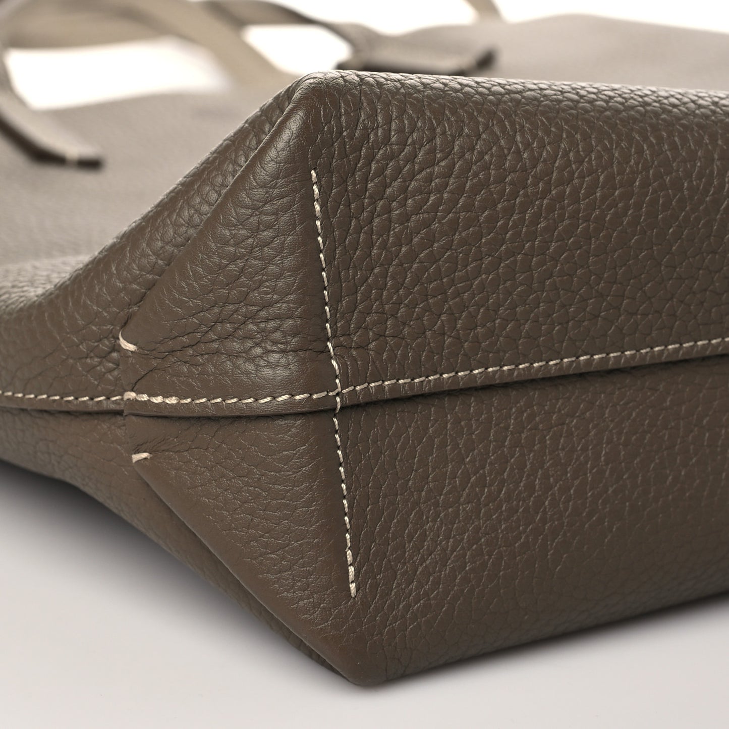 Taurillon Blush Calfskin Quattro Reversible Tote TPM Taupe