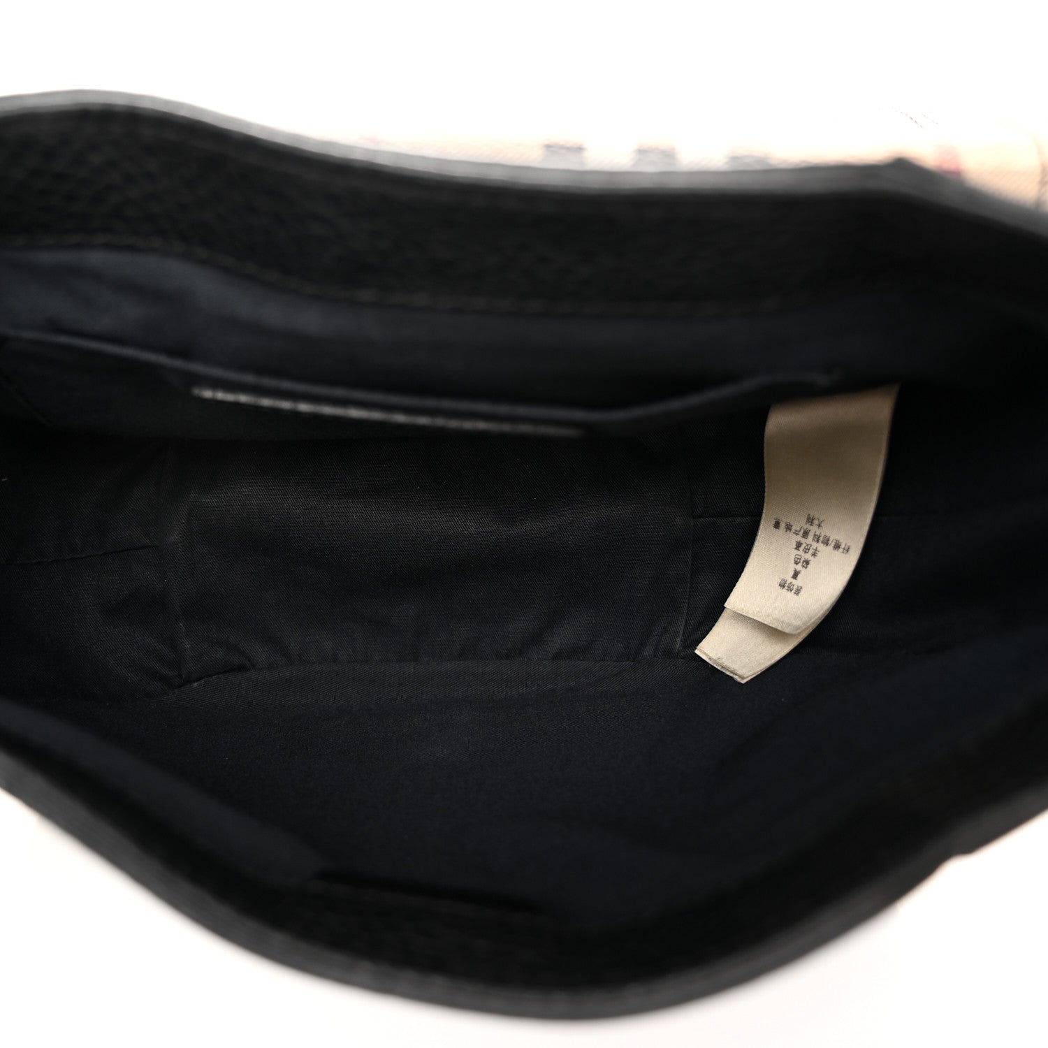 Burberry Haymarket Check Maydown Crossbody Bag Black 5 of 15
