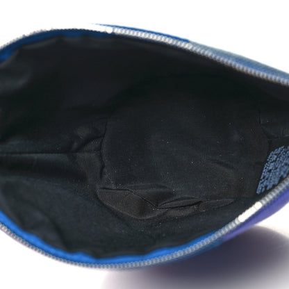 Hermes Cotton Twill Silk Mini Palmyre Case Blue Multicolor 5 of 10