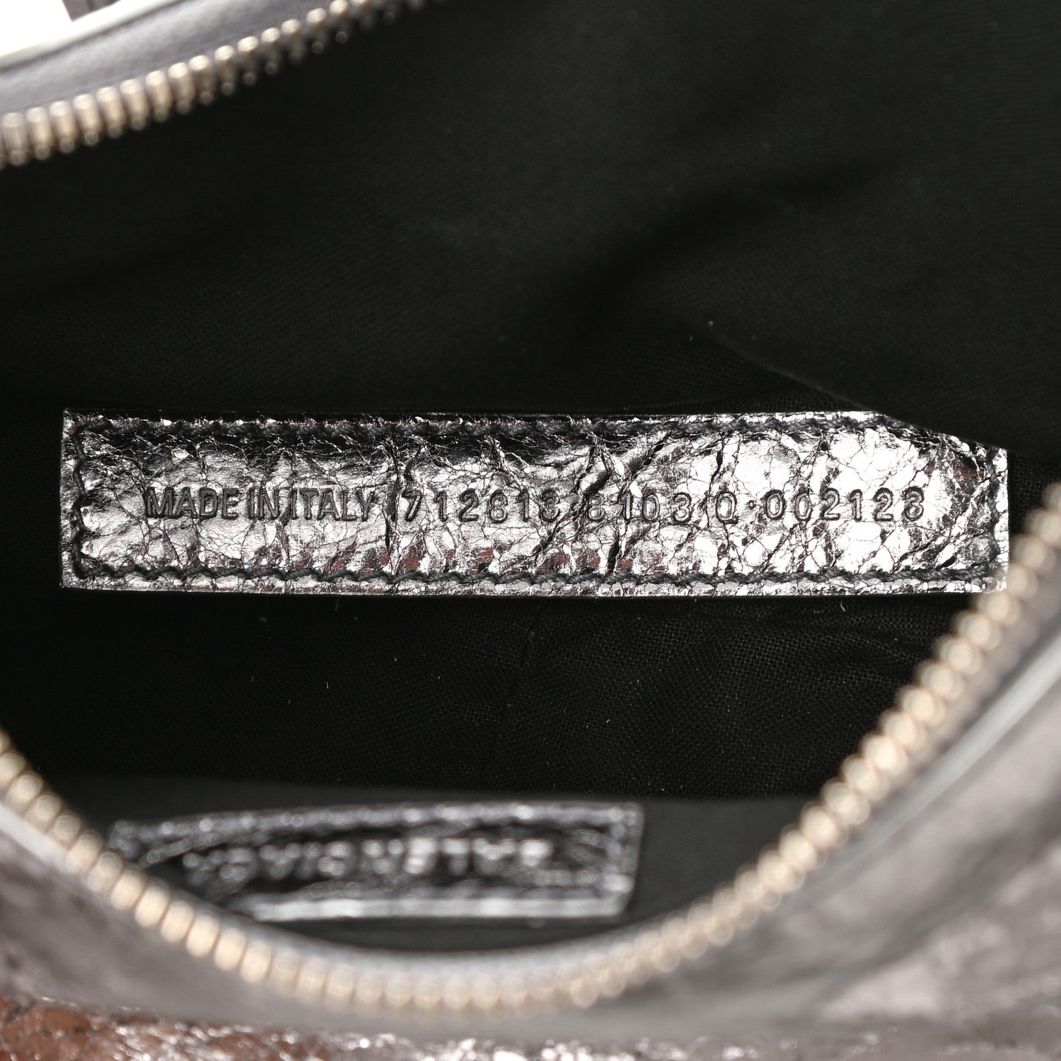 Balenciaga Metallic Agneau Arena Le Cagole Chain Shoulder Bag XS Silver 6 of 8