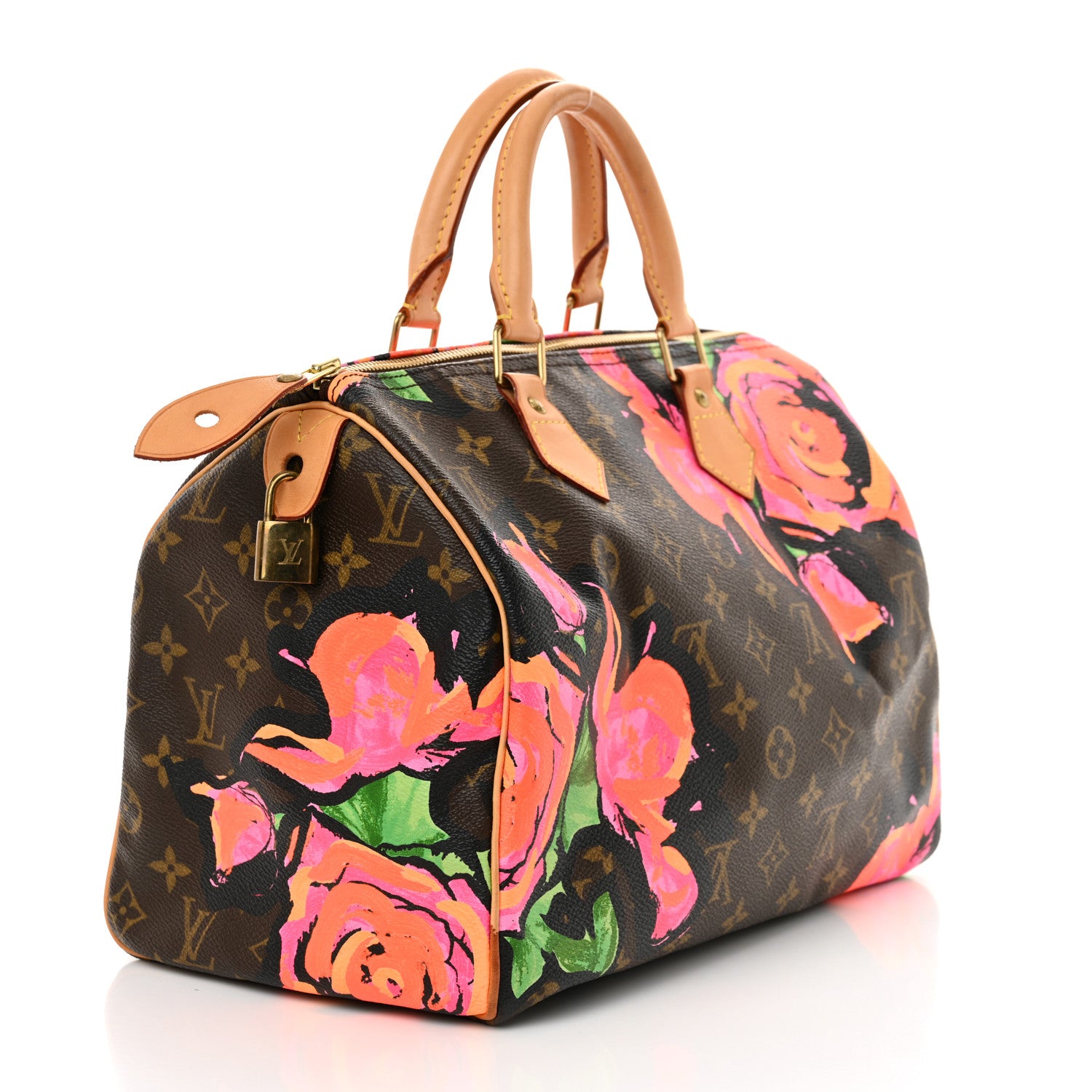 Louis Vuitton Monogram Roses Speedy 30 3 of 12