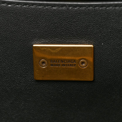 Balenciaga Natural Smooth Calfskin Medium Rodeo Top Handle Handbag Black 8 of 13