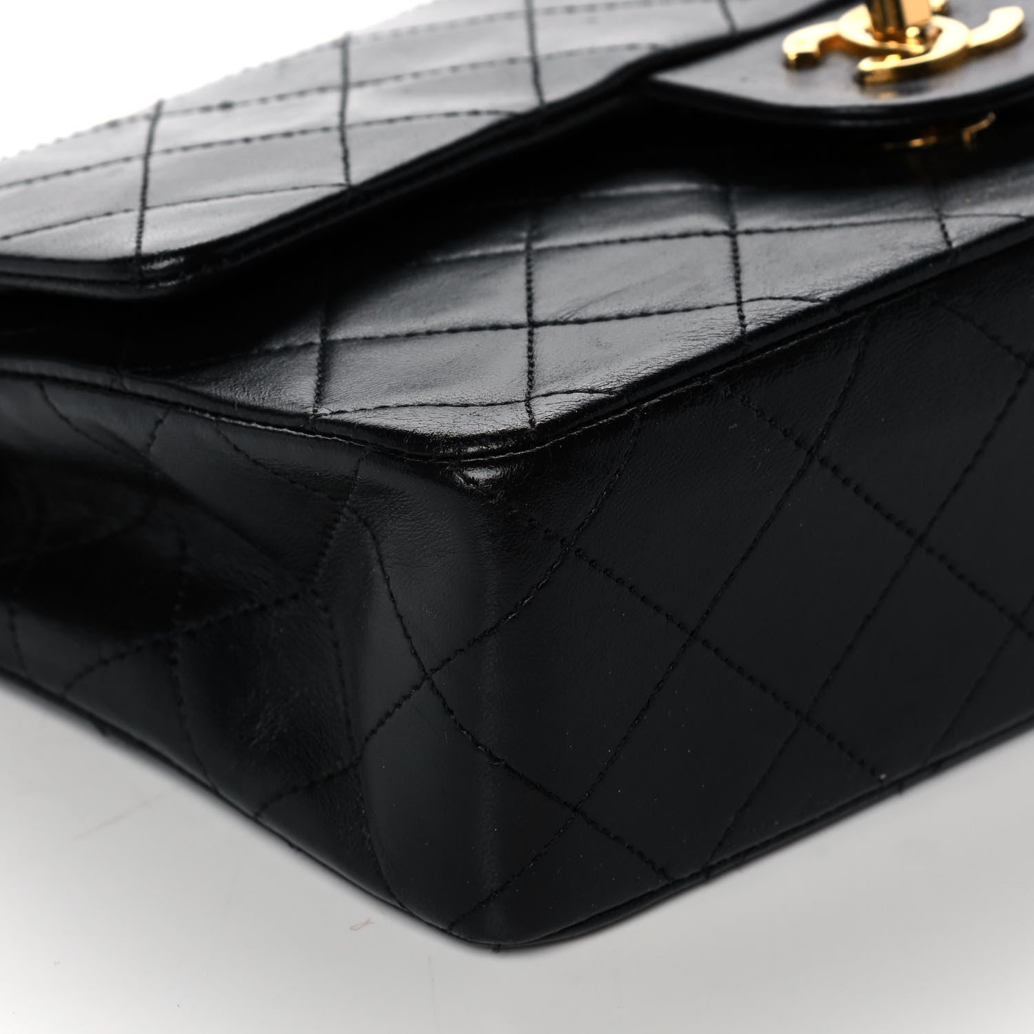 Chanel Lambskin Quilted Small Double Flap Black 8 of 12