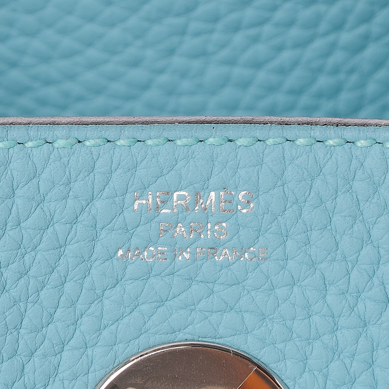 Hermes Taurillon Clemence Lindy 26 Bleu Atoll 6 of 7