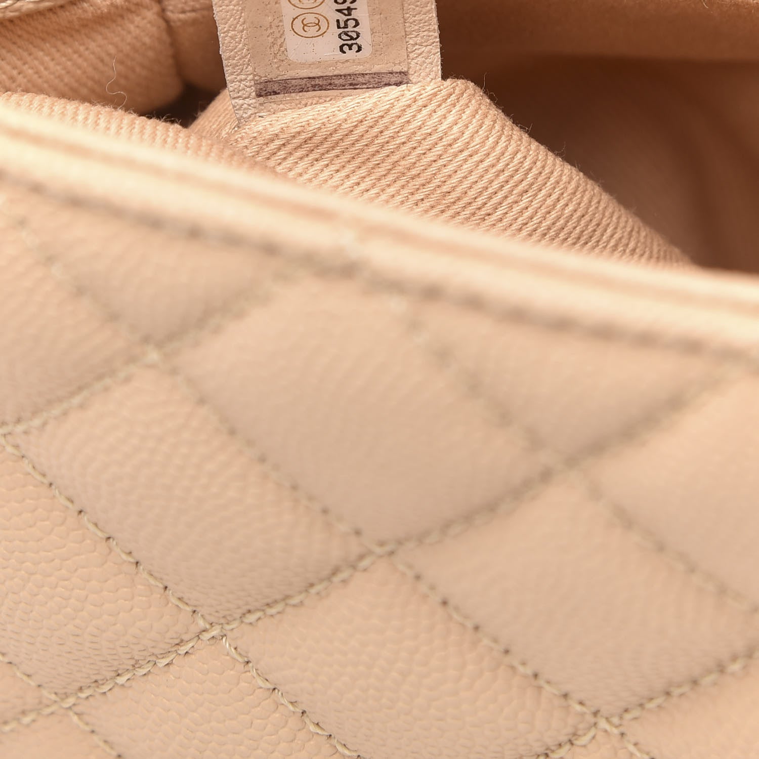 Chanel Caviar Quilted Small Coco Handle Flap Light Beige 7 of 10