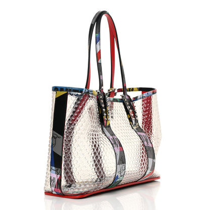 Christian Louboutin PVC Loubiballage East West Cabata Tote Clear Multicolor 4 of 13